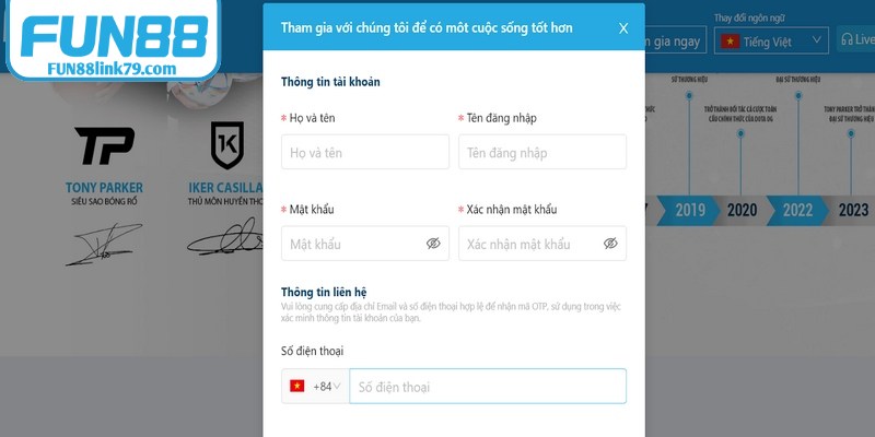 Quy trình đăng ký đại lý FUN88 được xây dựng rõ ràng