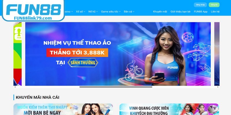 Việc truy cập qua liên kết vào FUN88 chính xác an toàn 100%