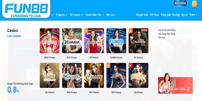 Về chúng tôi FUN88 cung cấp sản phẩm đa dạng 